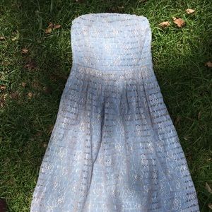 Blue + Silver Lace Princess Dress!